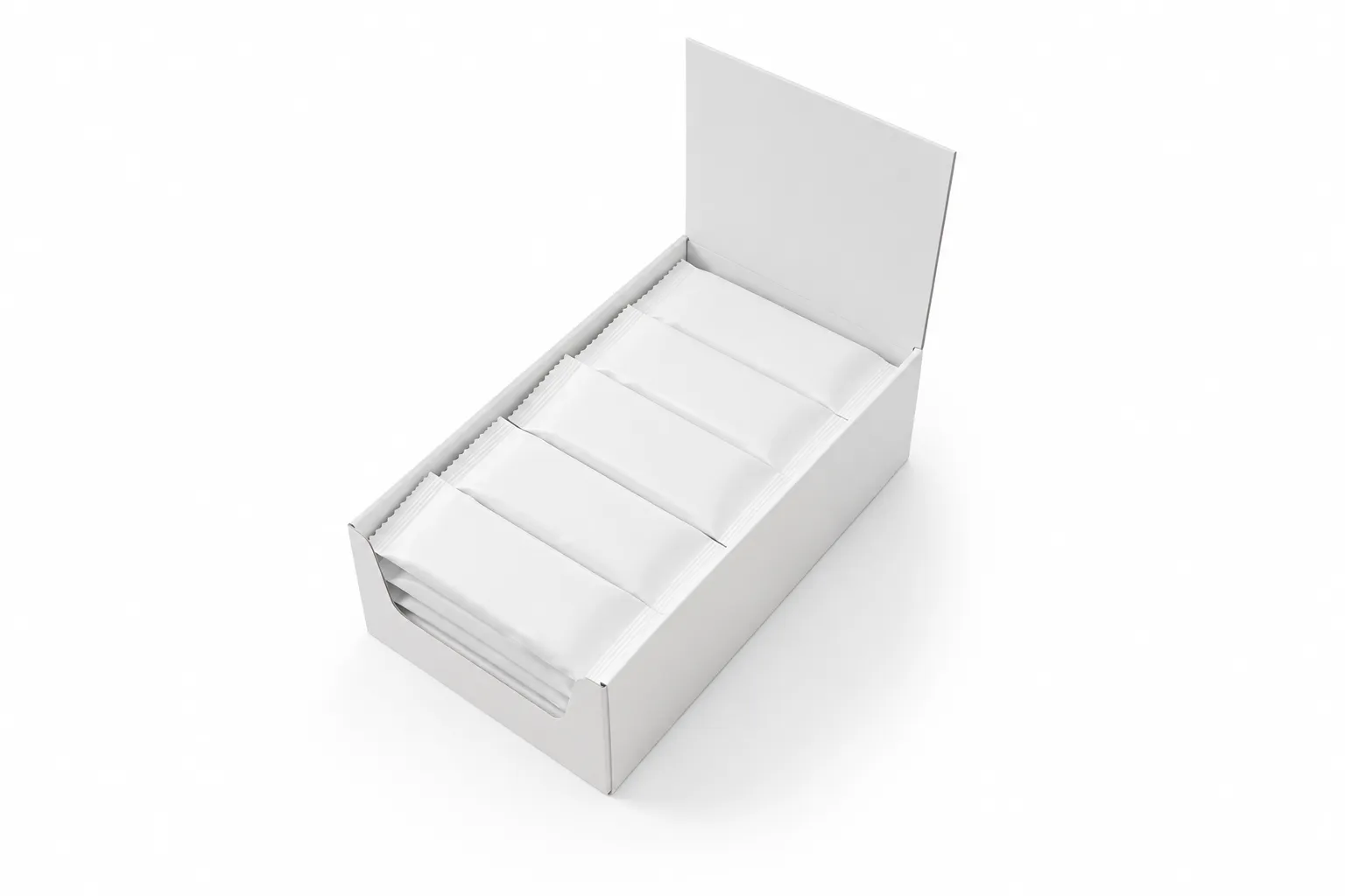 Sachets packed in a retail display carton